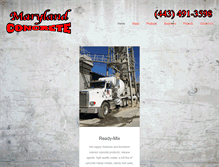 Tablet Screenshot of marylandconcreteinc.com